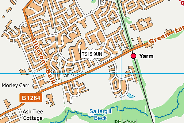 TS15 9UN map - OS VectorMap District (Ordnance Survey)