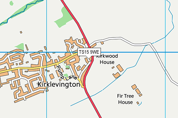 TS15 9WE map - OS VectorMap District (Ordnance Survey)