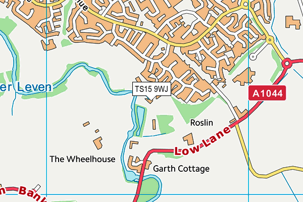 TS15 9WJ map - OS VectorMap District (Ordnance Survey)