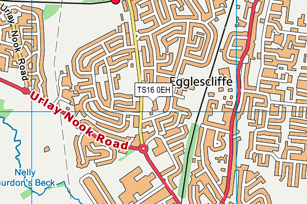 TS16 0EH map - OS VectorMap District (Ordnance Survey)