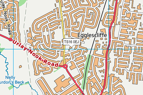 TS16 0EJ map - OS VectorMap District (Ordnance Survey)