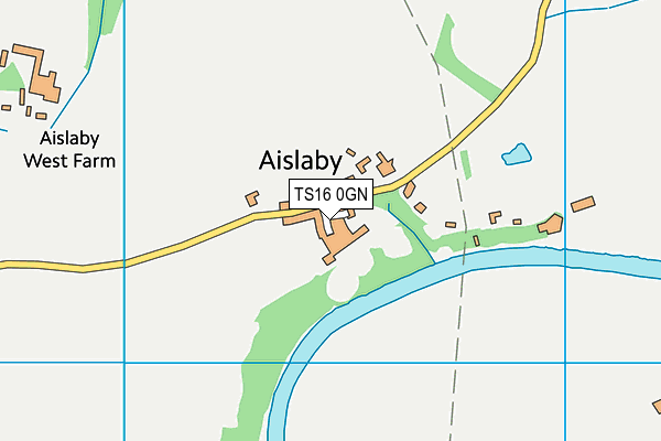 TS16 0GN map - OS VectorMap District (Ordnance Survey)