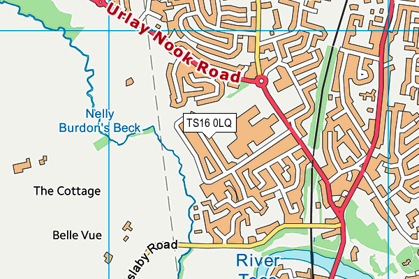 TS16 0LQ map - OS VectorMap District (Ordnance Survey)