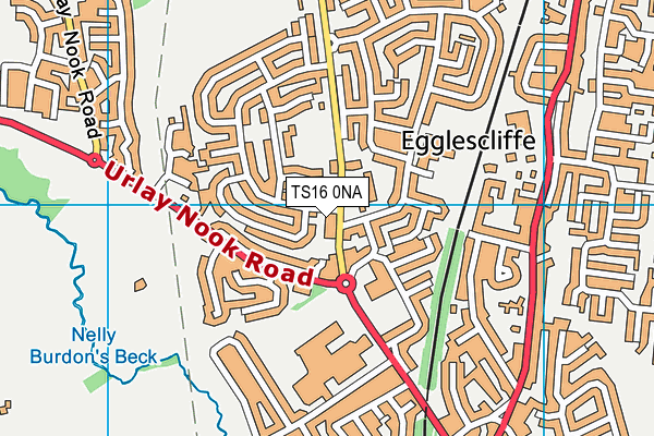 TS16 0NA map - OS VectorMap District (Ordnance Survey)