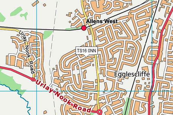 TS16 0NN map - OS VectorMap District (Ordnance Survey)