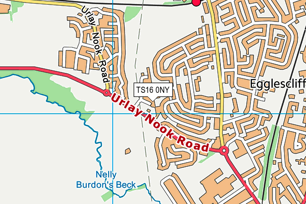 TS16 0NY map - OS VectorMap District (Ordnance Survey)