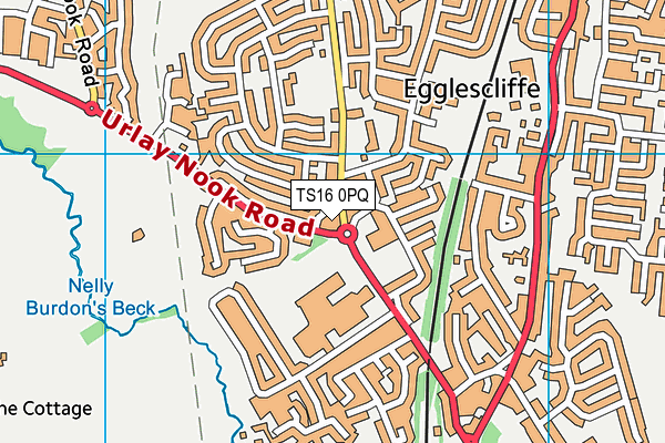 TS16 0PQ map - OS VectorMap District (Ordnance Survey)