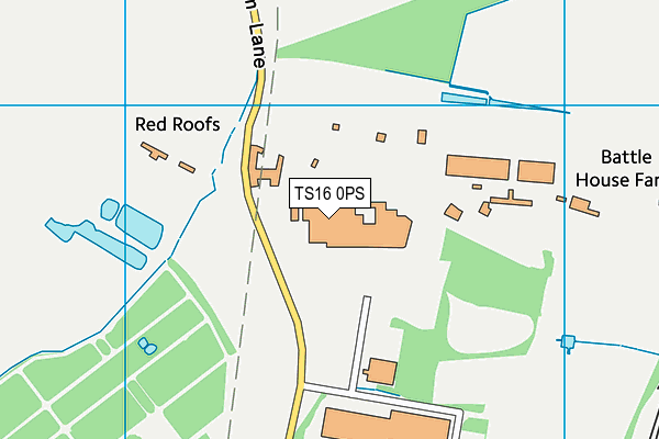 Eaglescliffe Recreation Ground map (TS16 0PS) - OS VectorMap District (Ordnance Survey)