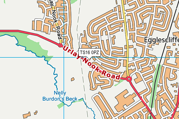 TS16 0PZ map - OS VectorMap District (Ordnance Survey)