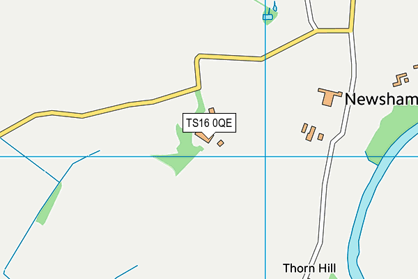 TS16 0QE map - OS VectorMap District (Ordnance Survey)