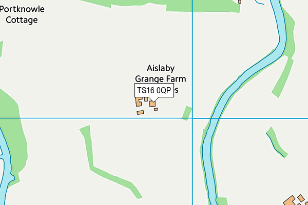TS16 0QP map - OS VectorMap District (Ordnance Survey)