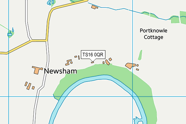 TS16 0QR map - OS VectorMap District (Ordnance Survey)