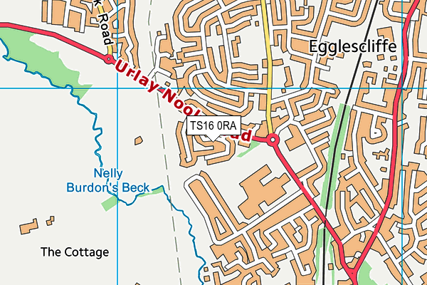 TS16 0RA map - OS VectorMap District (Ordnance Survey)