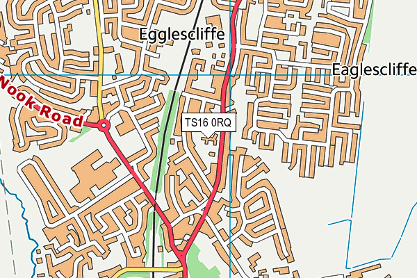 TS16 0RQ map - OS VectorMap District (Ordnance Survey)