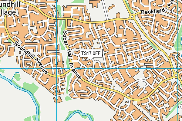 TS17 0FF map - OS VectorMap District (Ordnance Survey)