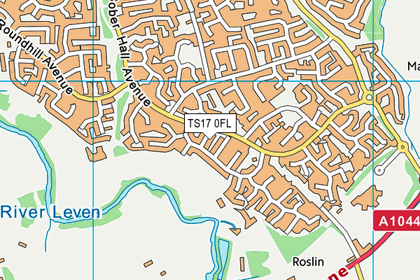 TS17 0FL map - OS VectorMap District (Ordnance Survey)