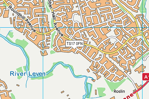 TS17 0FN map - OS VectorMap District (Ordnance Survey)