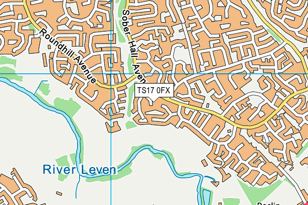 TS17 0FX map - OS VectorMap District (Ordnance Survey)