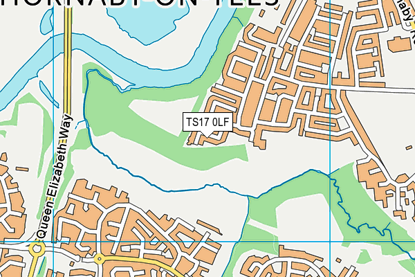 TS17 0LF map - OS VectorMap District (Ordnance Survey)