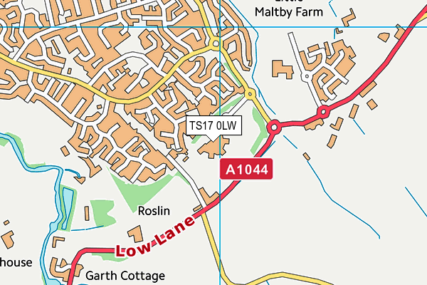 Ingleby Mill Primary School map (TS17 0LW) - OS VectorMap District (Ordnance Survey)