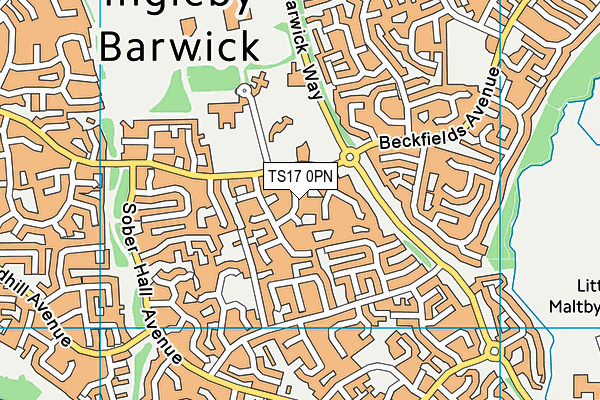 Map of N.E BARS MIDDLESBROUGH LIMITED at district scale