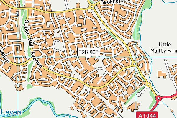 TS17 0QF map - OS VectorMap District (Ordnance Survey)