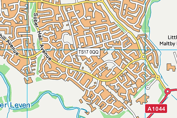 TS17 0QQ map - OS VectorMap District (Ordnance Survey)