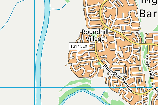 TS17 5EX map - OS VectorMap District (Ordnance Survey)