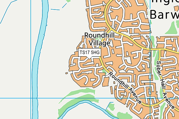 TS17 5HG map - OS VectorMap District (Ordnance Survey)