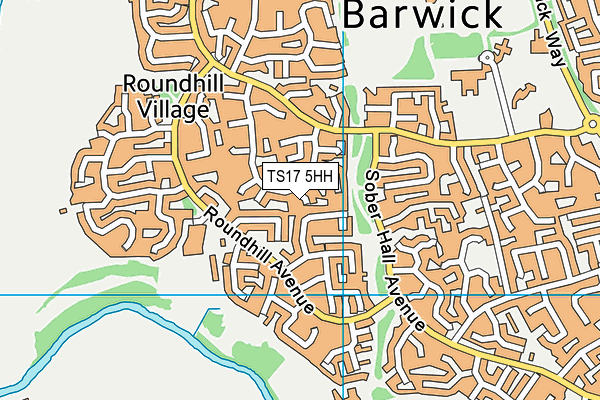 TS17 5HH map - OS VectorMap District (Ordnance Survey)