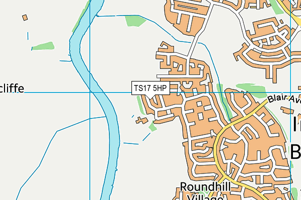 TS17 5HP map - OS VectorMap District (Ordnance Survey)