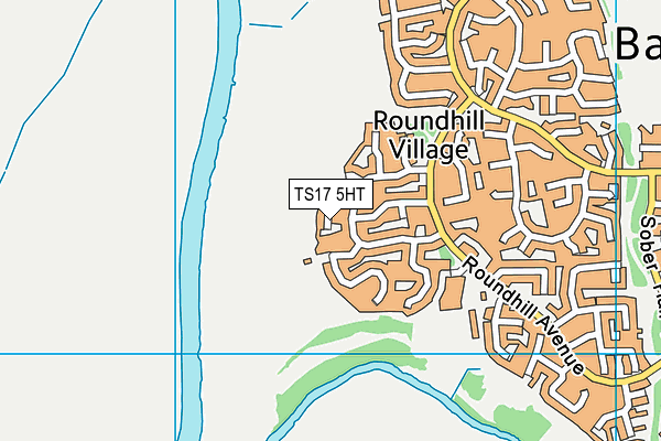 TS17 5HT map - OS VectorMap District (Ordnance Survey)