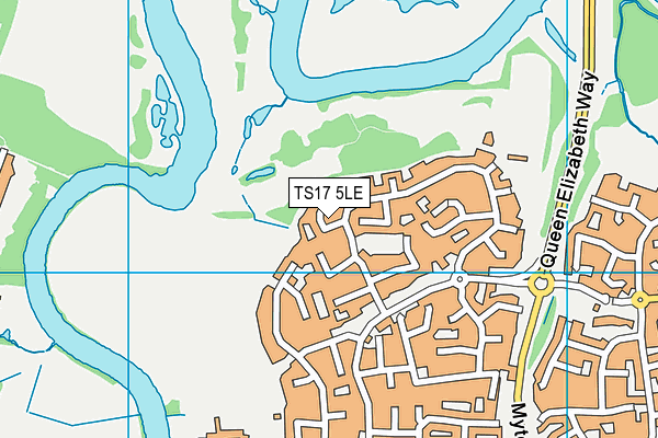 TS17 5LE map - OS VectorMap District (Ordnance Survey)