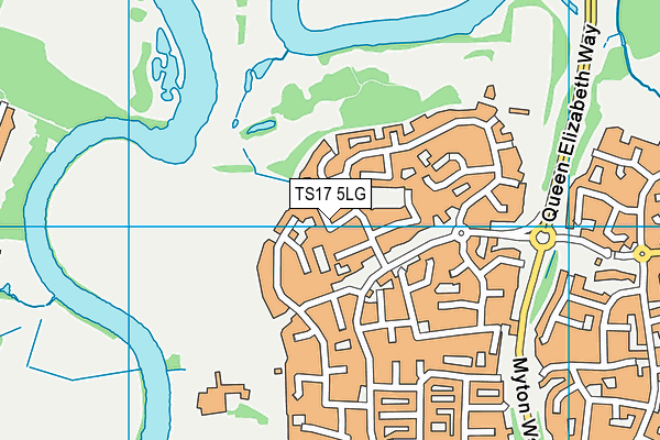 TS17 5LG map - OS VectorMap District (Ordnance Survey)