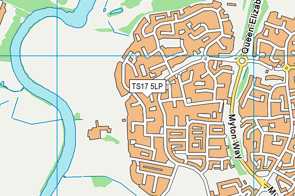 TS17 5LP map - OS VectorMap District (Ordnance Survey)