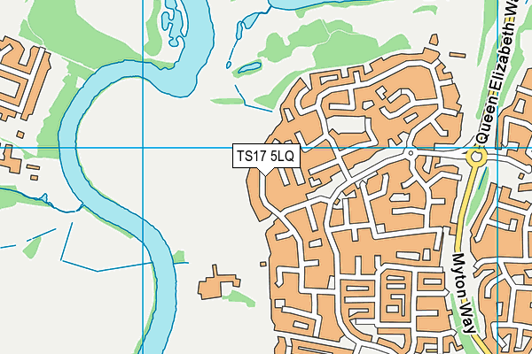 TS17 5LQ map - OS VectorMap District (Ordnance Survey)