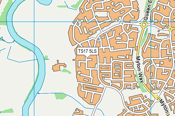 TS17 5LS map - OS VectorMap District (Ordnance Survey)