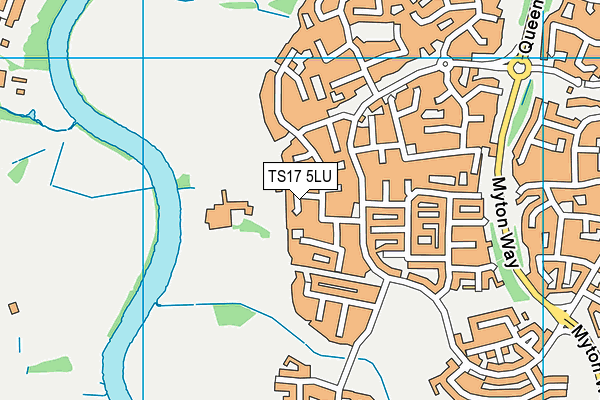TS17 5LU map - OS VectorMap District (Ordnance Survey)
