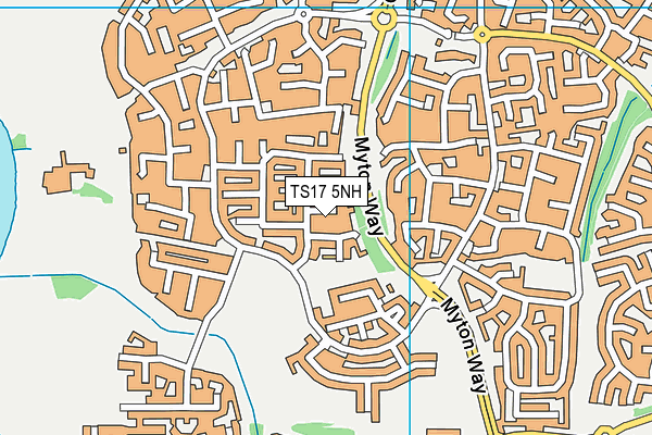 TS17 5NH map - OS VectorMap District (Ordnance Survey)