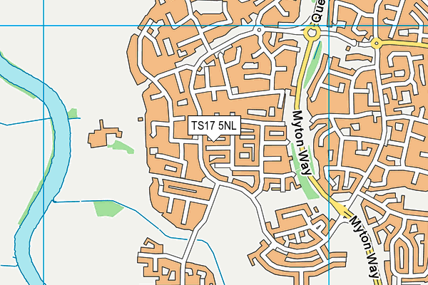 TS17 5NL map - OS VectorMap District (Ordnance Survey)