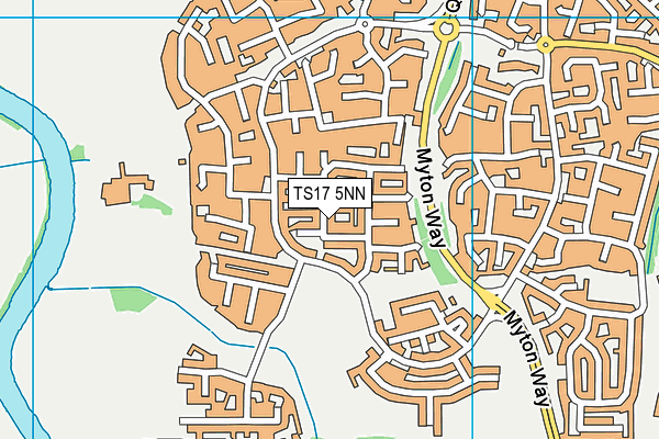 TS17 5NN map - OS VectorMap District (Ordnance Survey)