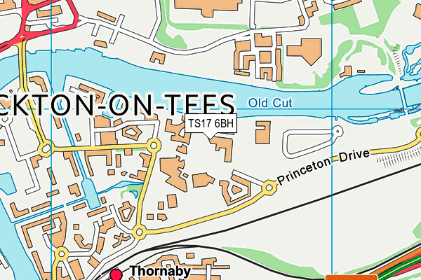 Durham University (Queens Campus) map (TS17 6BH) - OS VectorMap District (Ordnance Survey)