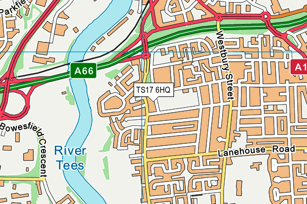 TS17 6HQ map - OS VectorMap District (Ordnance Survey)
