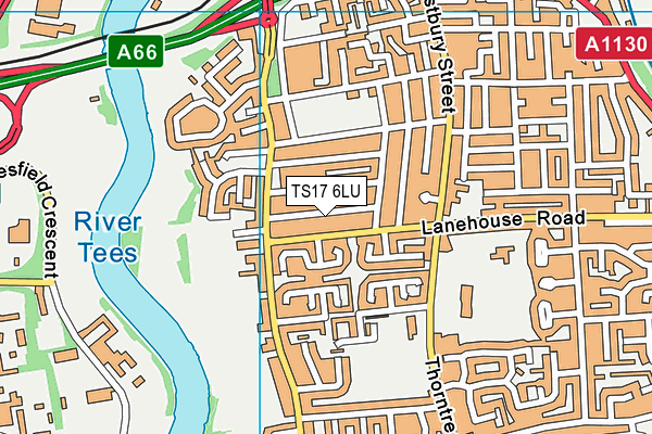 TS17 6LU map - OS VectorMap District (Ordnance Survey)