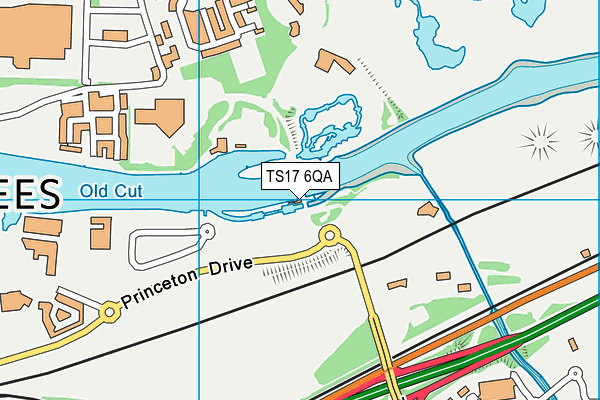 TS17 6QA map - OS VectorMap District (Ordnance Survey)