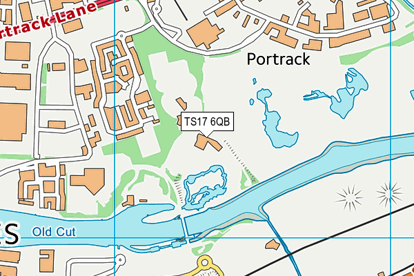 TS17 6QB map - OS VectorMap District (Ordnance Survey)