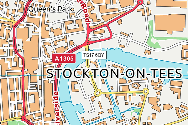 TS17 6QY map - OS VectorMap District (Ordnance Survey)