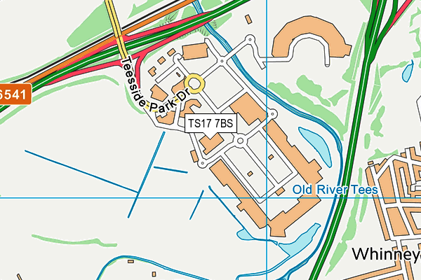 TS17 7BS map - OS VectorMap District (Ordnance Survey)