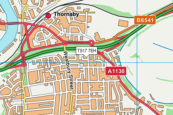 TS17 7EH map - OS VectorMap District (Ordnance Survey)