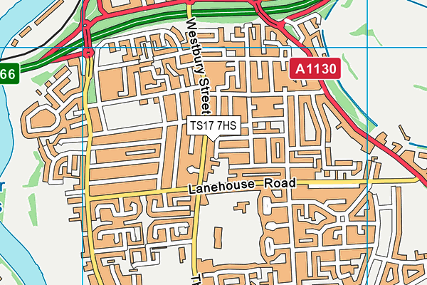 TS17 7HS map - OS VectorMap District (Ordnance Survey)